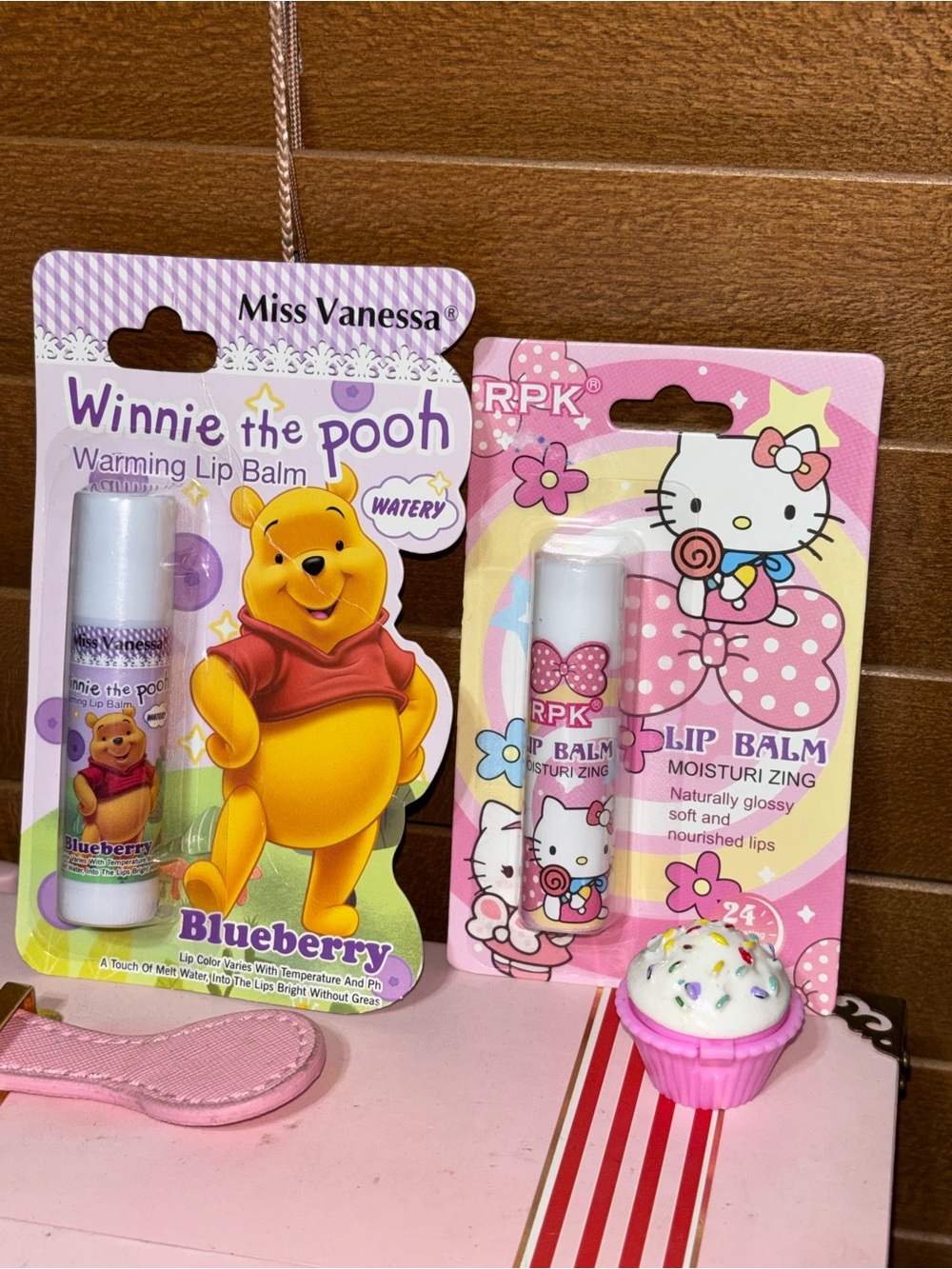 Winnie the Pooh & Hello Kitty Lip Balm Set